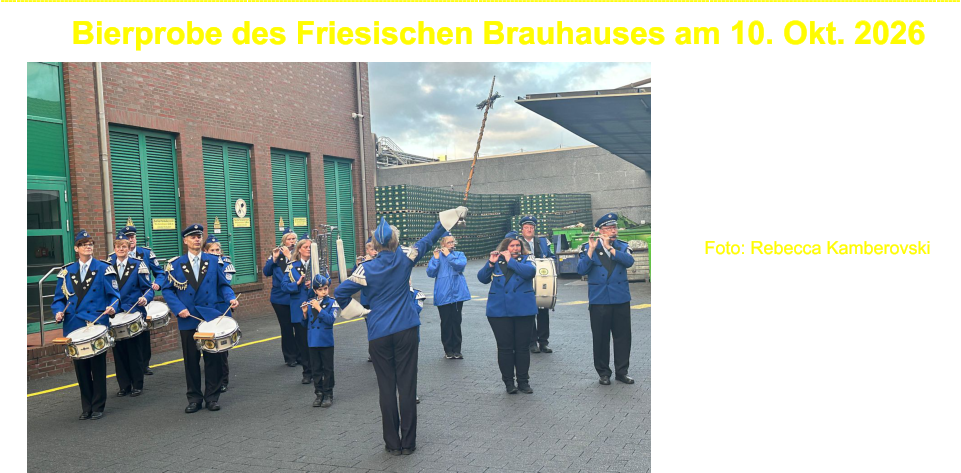 Bierprobe des Friesischen Brauhauses am 10. Okt. 2026 Foto: Rebecca Kamberovski -------------------------------------------------------------------------------------------------------------------------------------------------------------------------------------------------------------------------------------------------