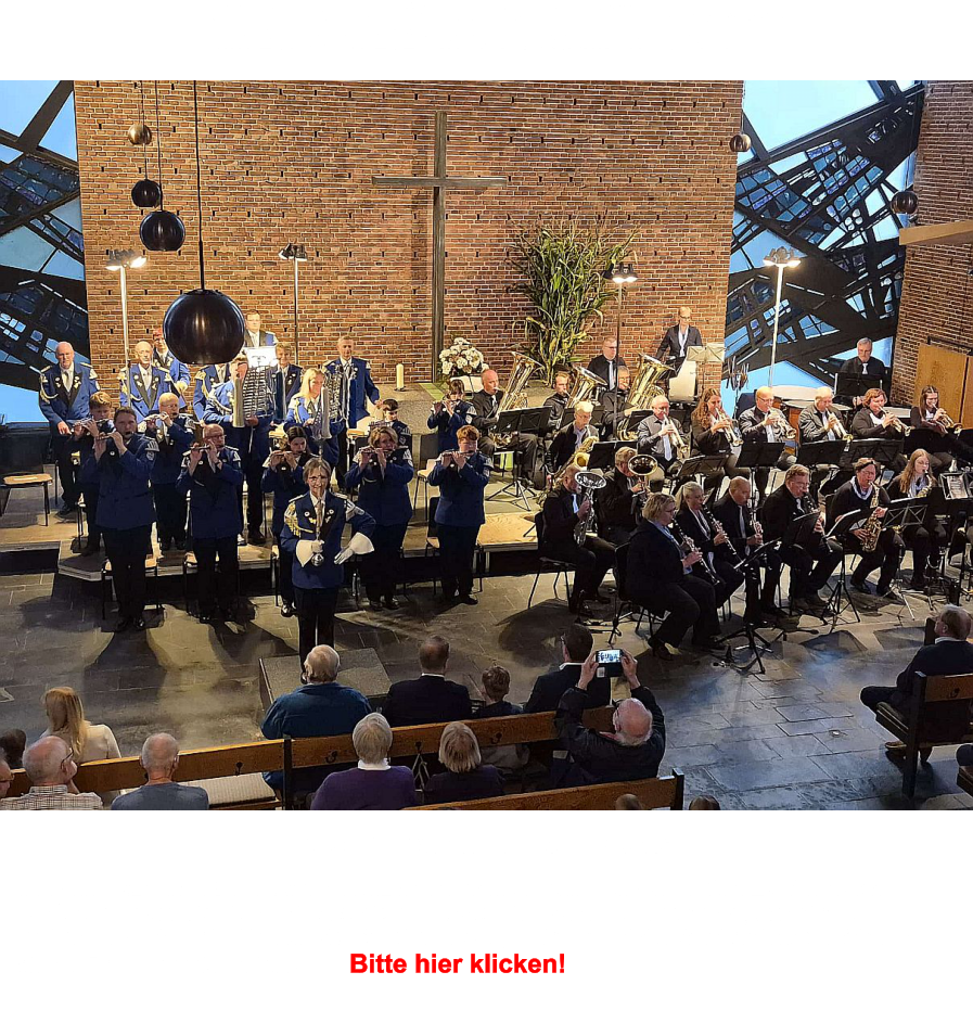 Jubil�umskonzert �75 Jahre Spielmannszug Jever�        am 26. Sept. 2026 in der Stadtkirche Jever               Ihr k�nnt jetzt einen Blick auf das Konzert  mit dem abschlie�enden Gro�en Zapfenstreich werfen. Ich habe die vielen Videos, die mir zugeschickt wurden, zusammengeschnitten.  So kann man das tolle Konzert des Spielmannszuges Jever und des Stadtorchesters Wiesmoor  einmal Revue passieren lassen.    Bitte hier klicken!      Liebe Betrachter unserer Seite: